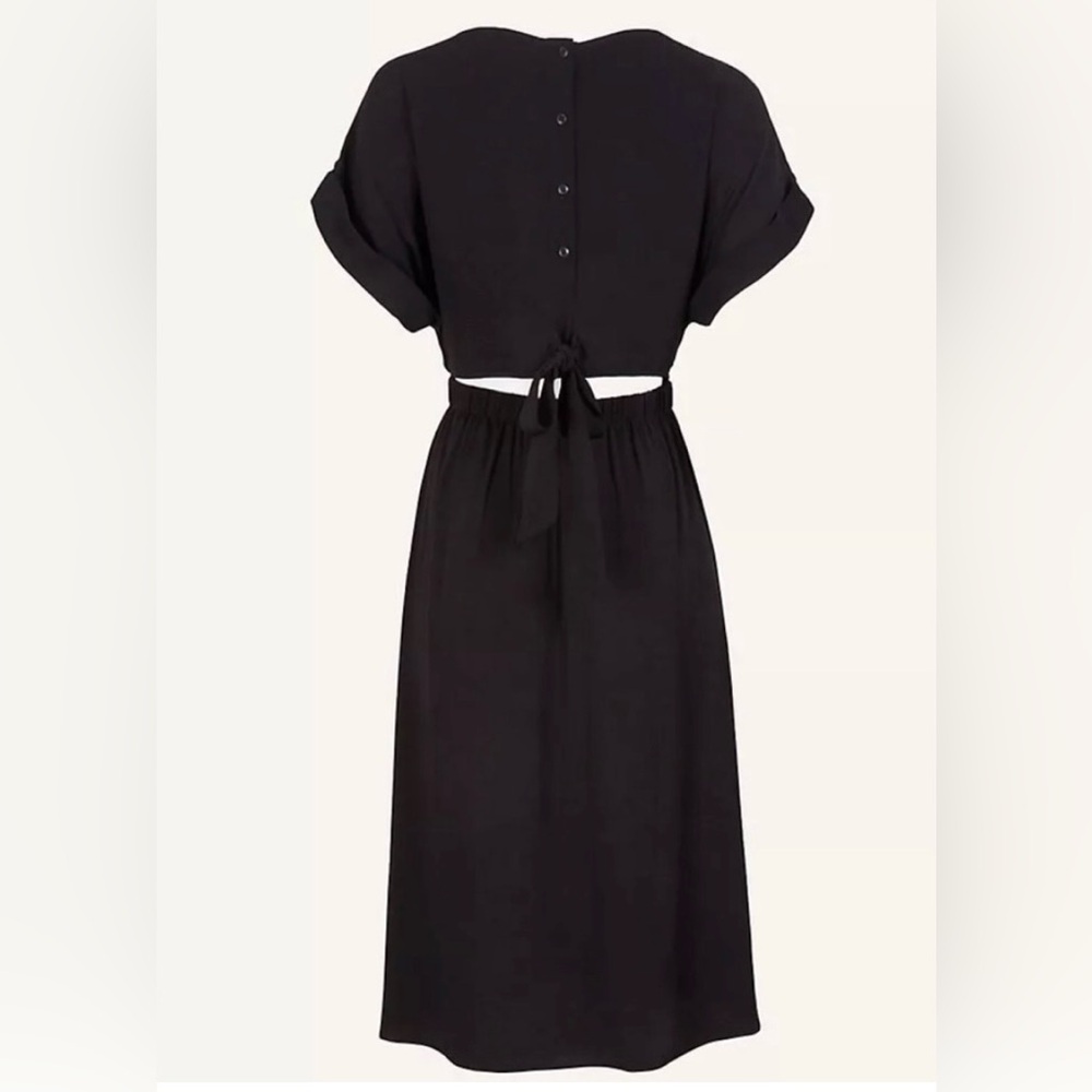 Ann Taylor Elegant Black Tie-Back cut out dress - Picture 13 of 14